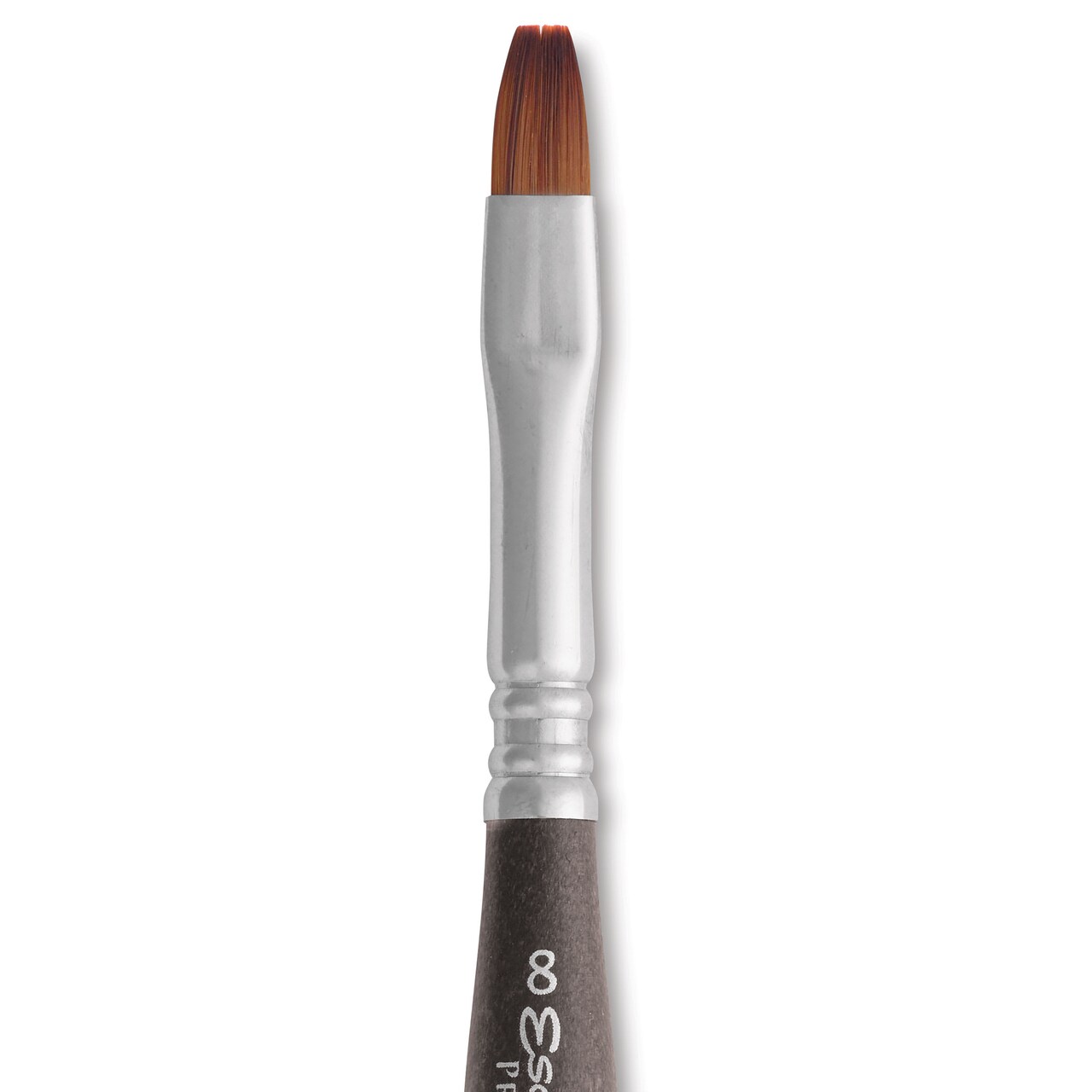 Escoda Prado Tame Synthetic Travel Brush - Bright, Short Handle, Size 8